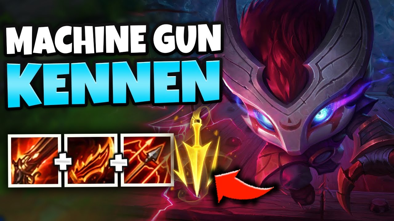 WHEN KENNEN HITS 5.0 ATTACK SPEED AND IS A LEGIT MACHINE GUN - League of Legends