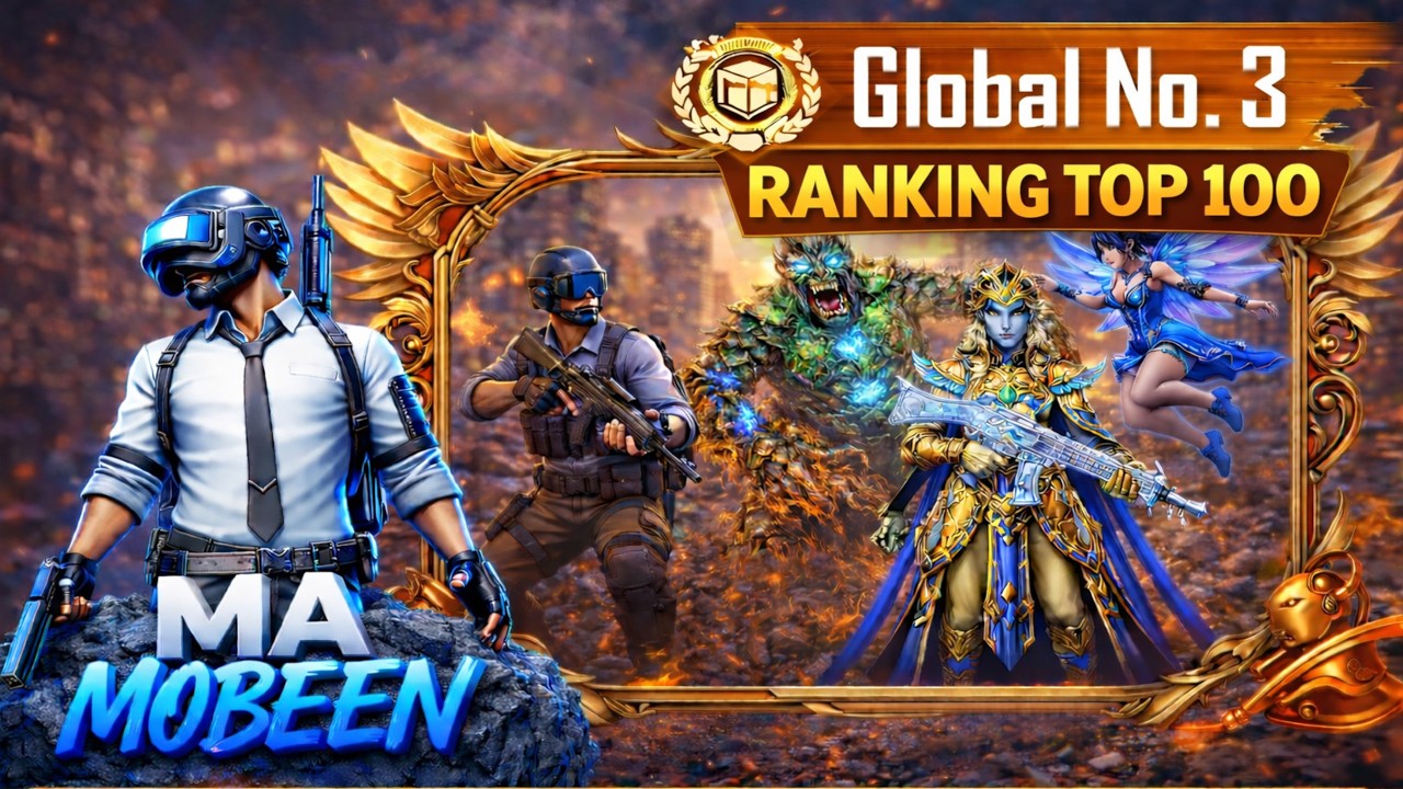 “🔥 Global No. 3 in PUBG | MA MOBEEN | Top 100 Ranking LIVE 🔥”IPAD PUBG MOBILE
