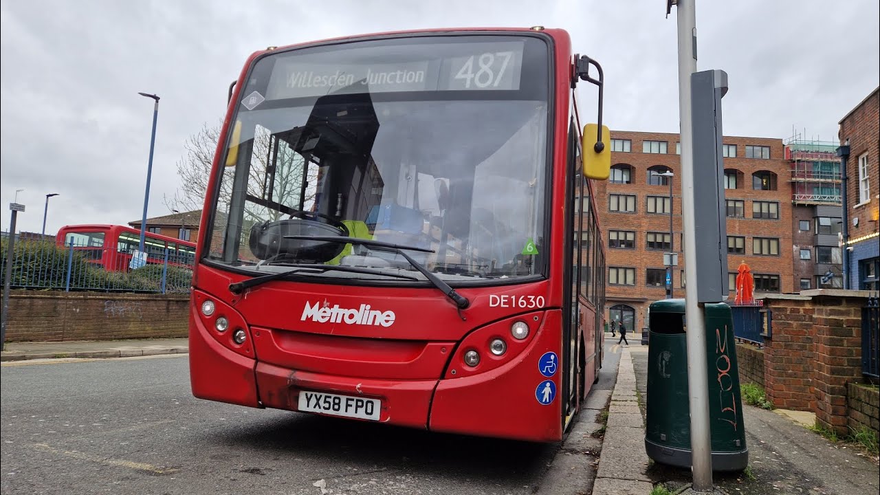 *Withdrawn + Kickdown* | Metroline DE1630 YX58FPO Bus Route 487 | ADL Enviro 200 Allison Euro 4