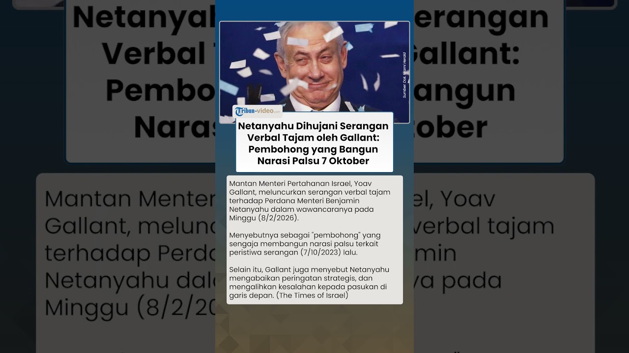 Netanyahu Dihujan Serangan Verbal Tajam oleh Gallant: Pembohong yang Bangun Narasi Palsu 7 Oktober