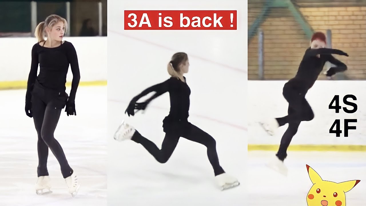 Team Tutberidze preparing for Test Skates ! 3A (Kostornaia, Valieva, Trusova)