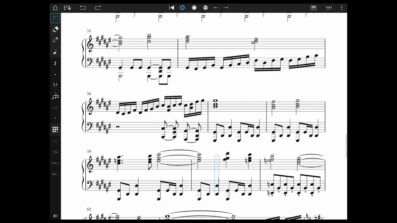 Force Your Way - Final Fantasy 8 - Piano Sheet - ファイナルファンタジー８　ピアノ楽譜