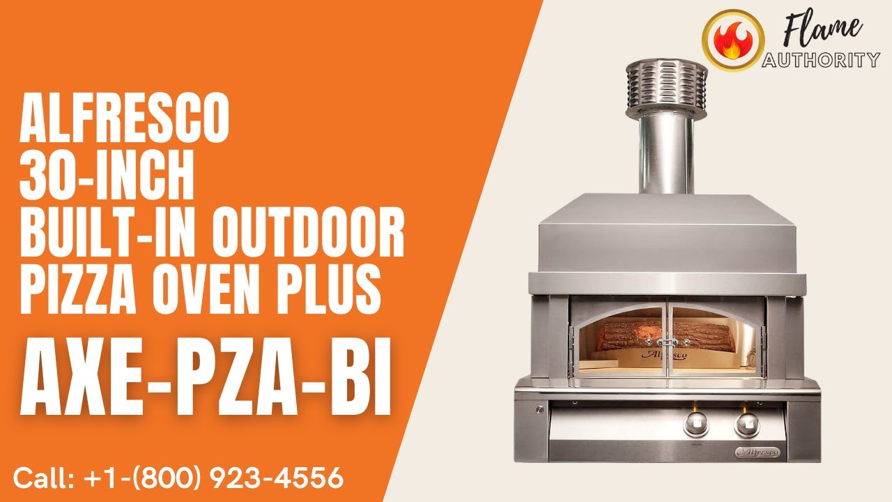 Alfresco 30-Inch Built-in Outdoor Pizza Oven Plus