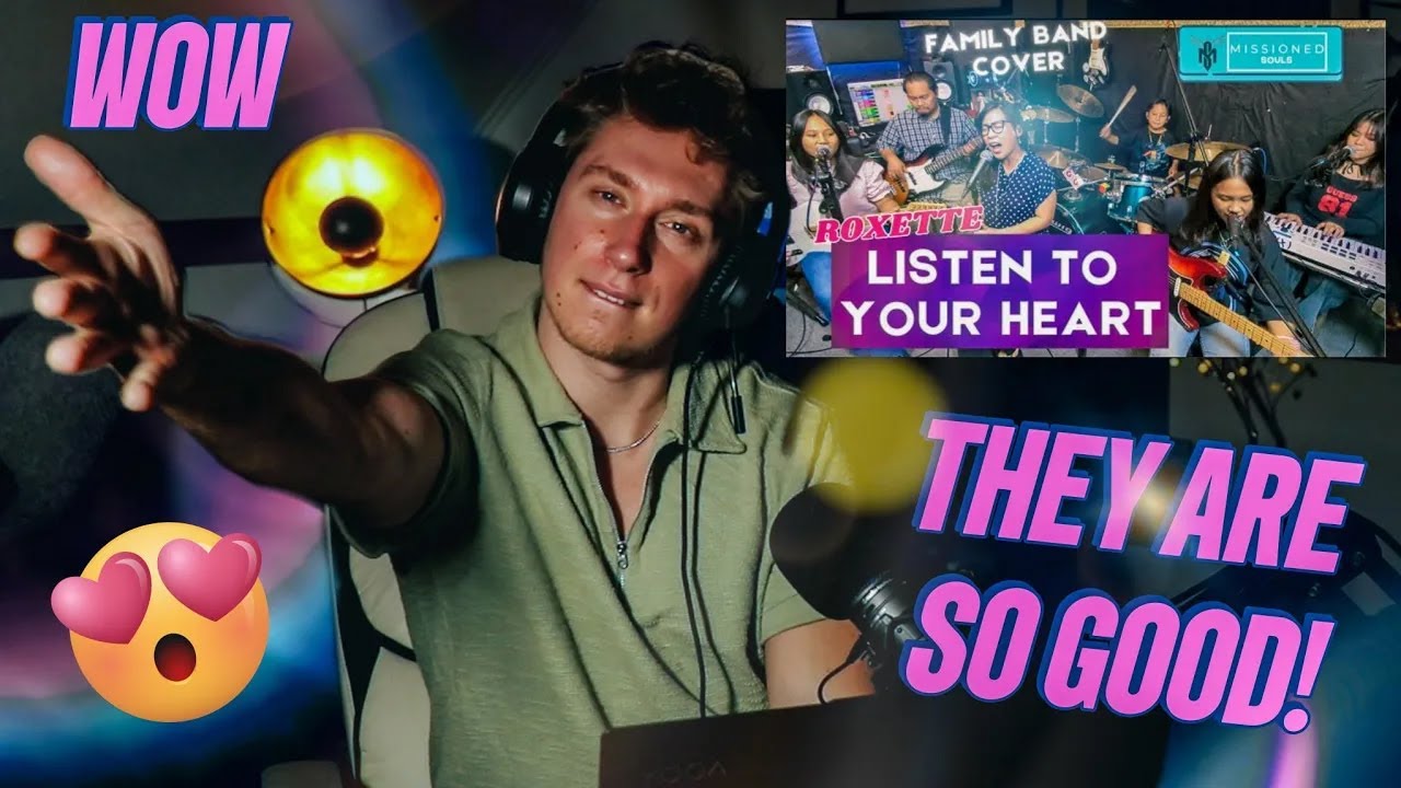 Missioned Souls - LISTEN TO YOUR HEART - Roxette | family band cover | Richards Infinity Reacts