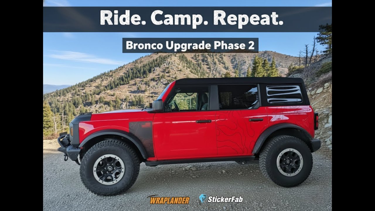 Ford Bronco DIY Topographic Wrap Install | Wraplander & StickerFab Mod Reveal