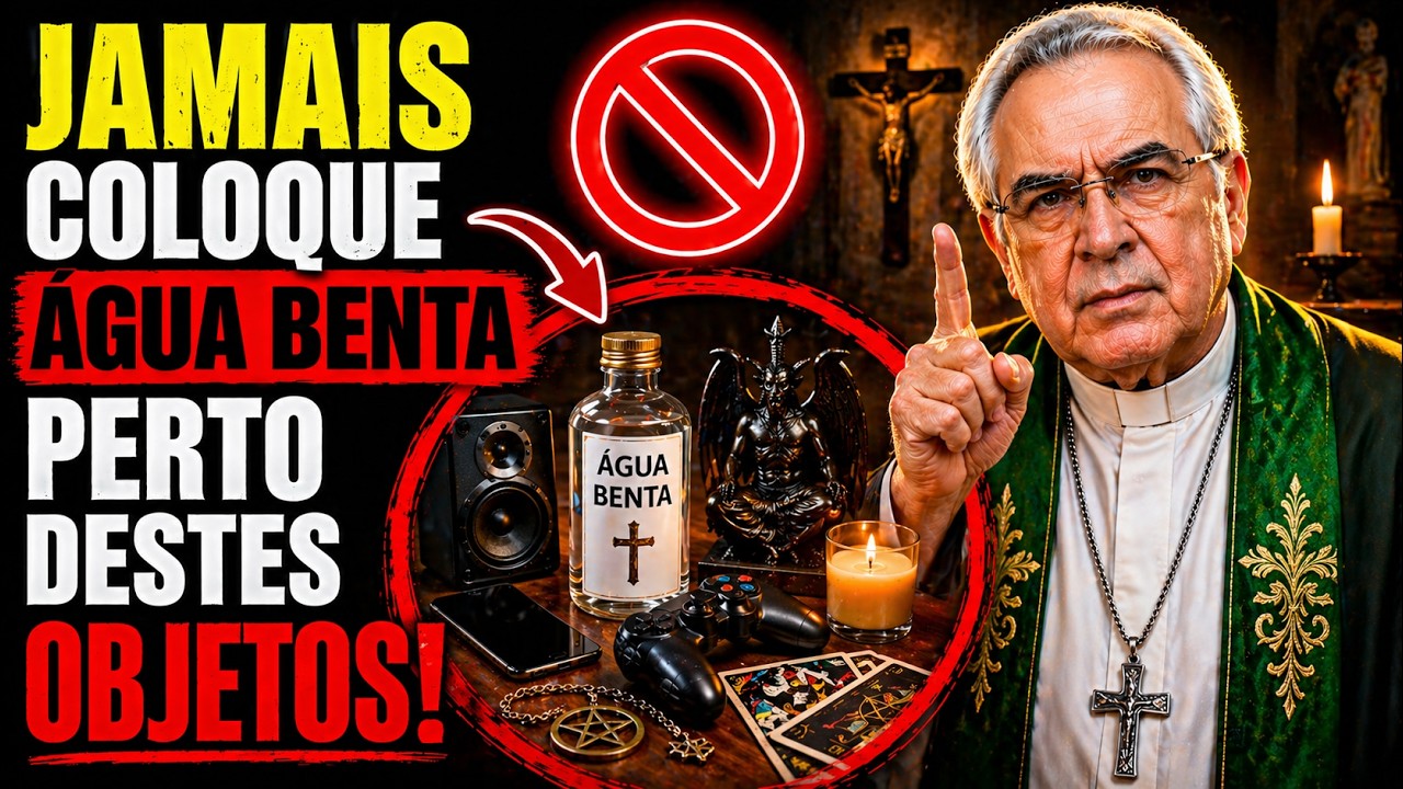 JAMAIS COLOQUE ÁGUA BENTA PERTO DESTES OBJETOS! | Padre Zezinho