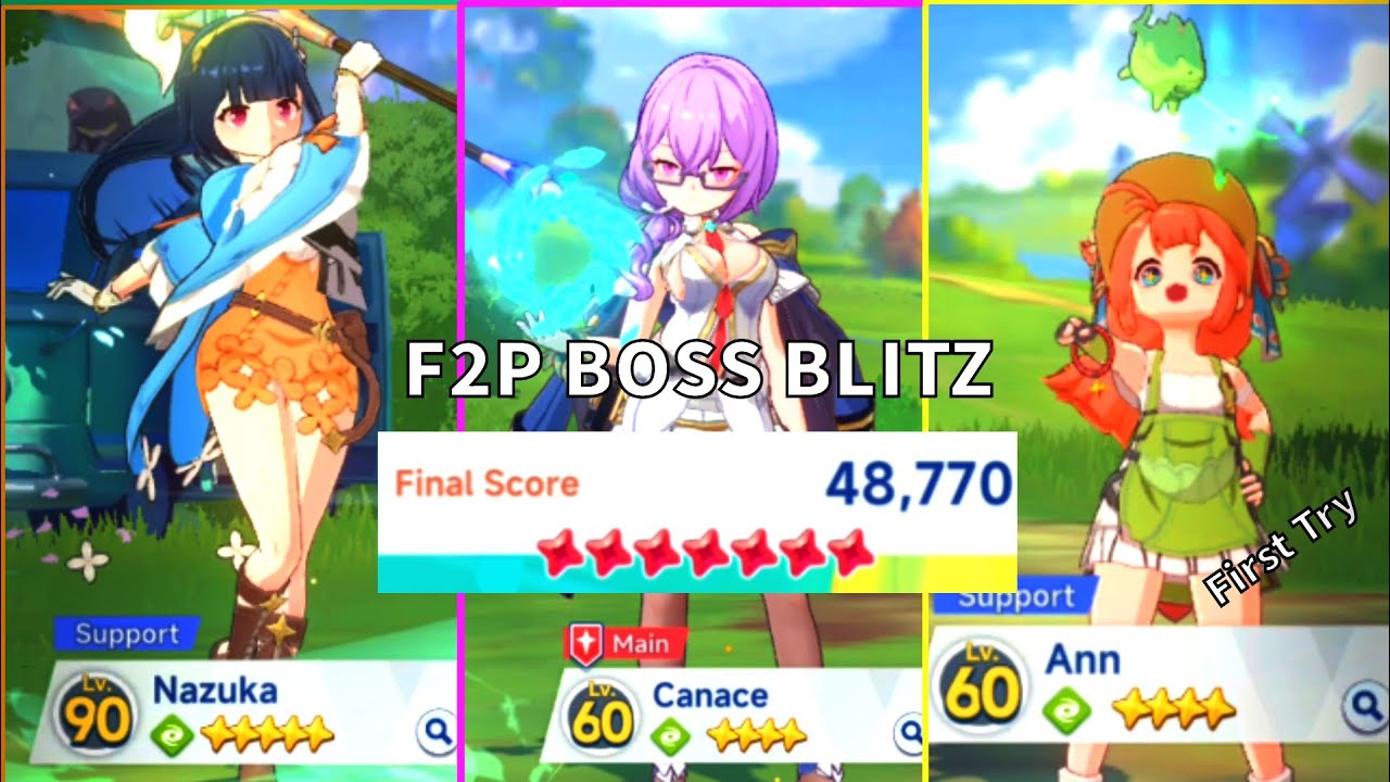Boss Blitz F2P - Evernight Emberflies| First Try!| Stella Sora S3