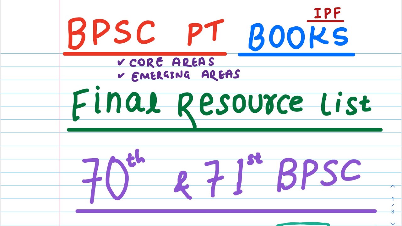 BPSC Prelims Books & Resources