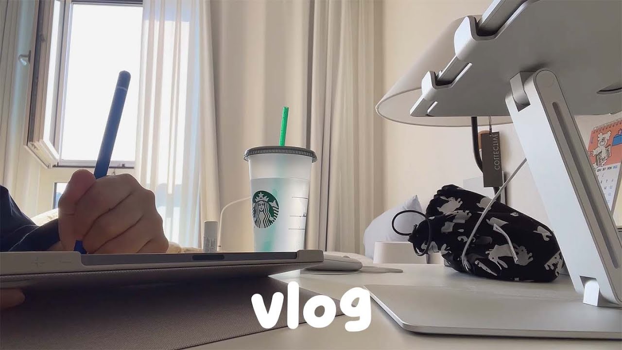 VLOG | 휴학생은 휴학학학..복학생은 웃을 수 없습니다, 다시 돌아온 대학생 브이로그, 방탄콘서트 티켓팅, 비대면 수업 듣고 김밥 말아먹는 자취생의 일상
