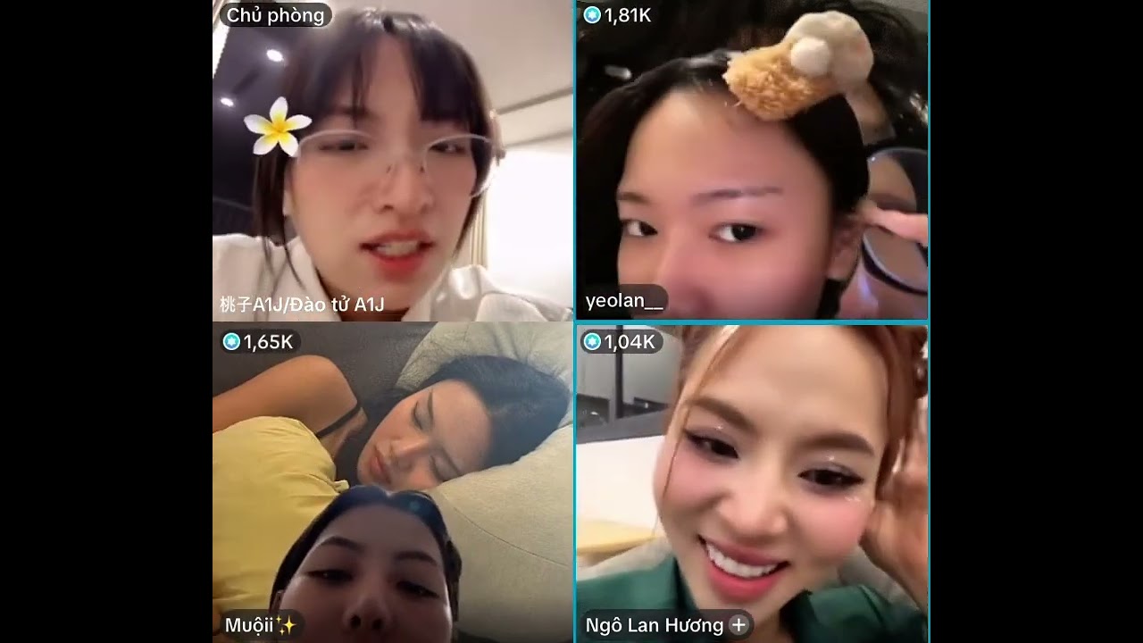 Em Xinh Say Hi Live tối 200625 Muội, Đào Tử A1J, Mỹ Mỹ, Yeolan, Orange