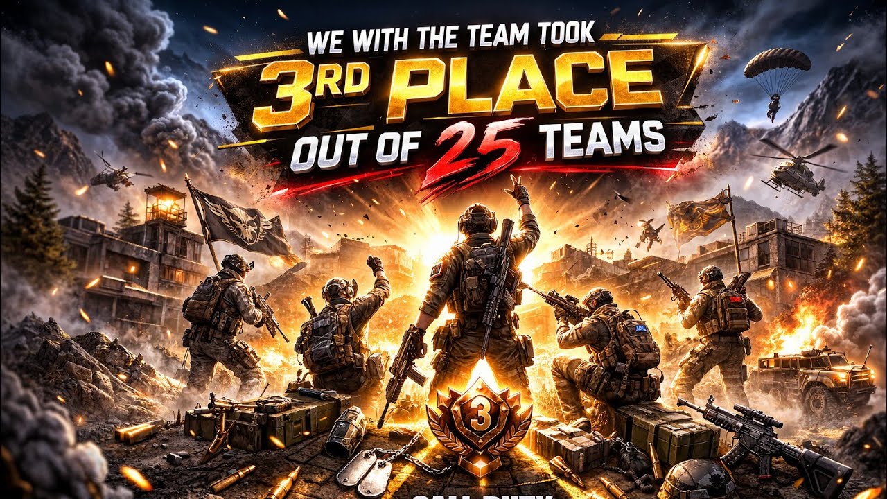 WE TOOK THE 3RD PLACE!!! OUT OF 25 TEAMS