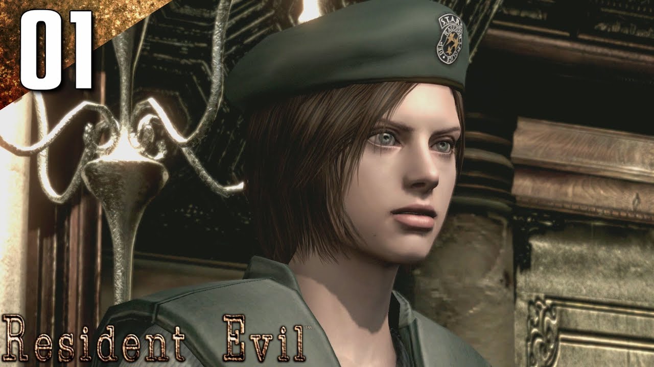 Resident Evil: HD Remaster 100% (Real Survivor) Walkthrough Part 1 - Spencer Mansion (No Commentary)