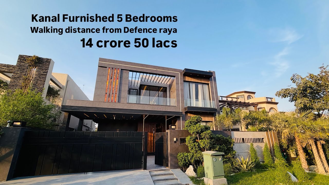 Inside PKR 14 crore 50 lacs ultra modern designer FURNISHED house near defence raya