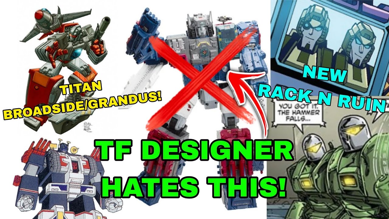Hasbro анонсирует новых Титанов Бродсайда и Грандуса! Дизайнер ненавидит Форт Макса! Обновление R...
