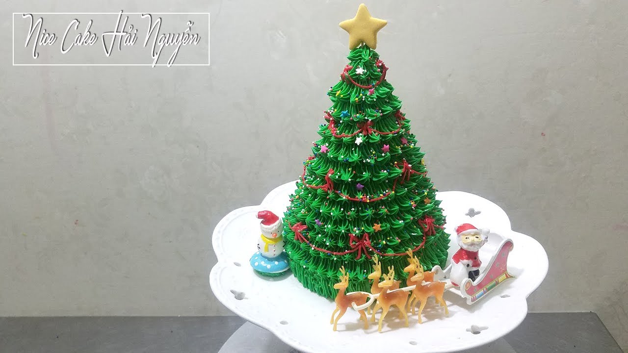 Cách Làm Bánh Cây Thông Noel Cực Kỳ Đơn Giản Mừng Giáng Sinh 🎄 How To Make Christmas Tree Cake
