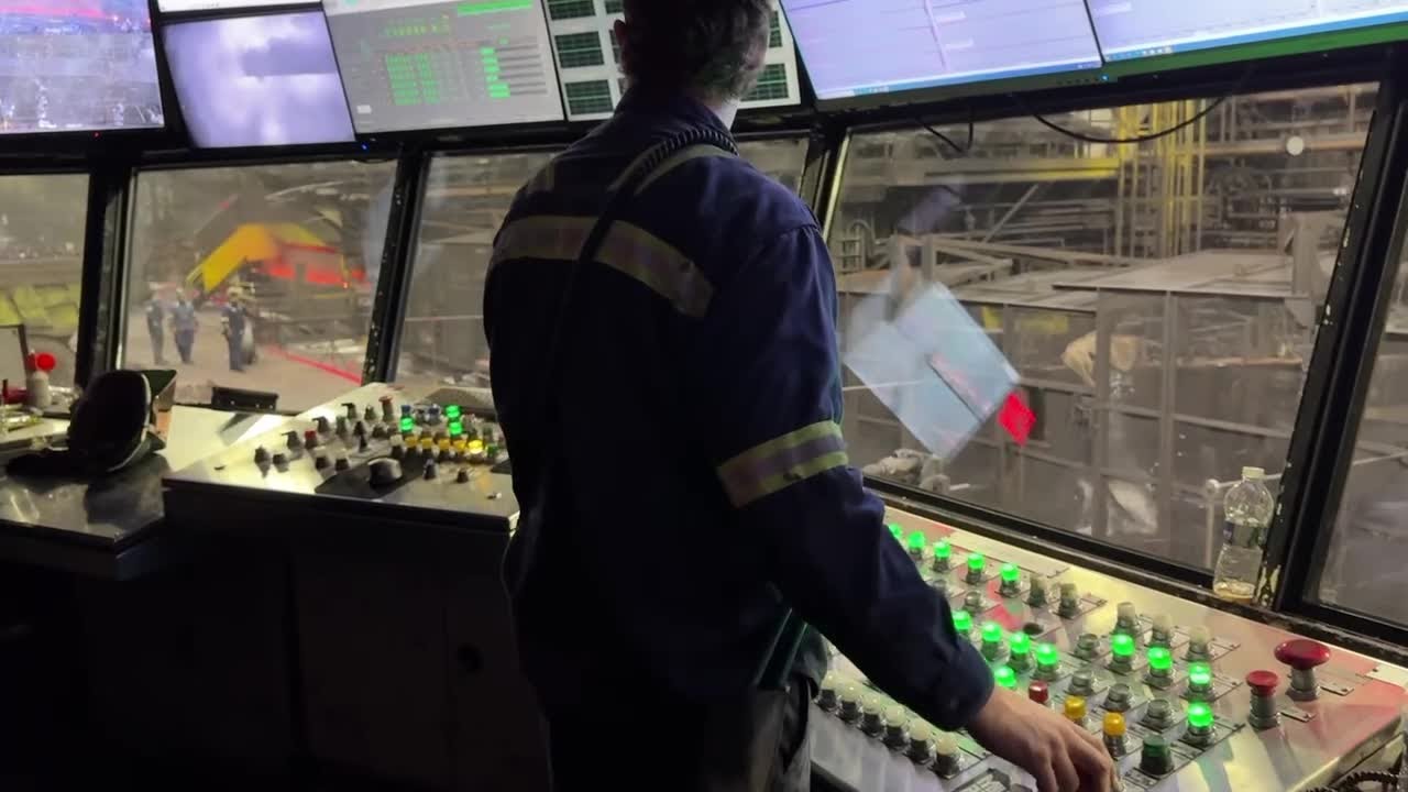 Video: Rebar production line at NUCOR Steel