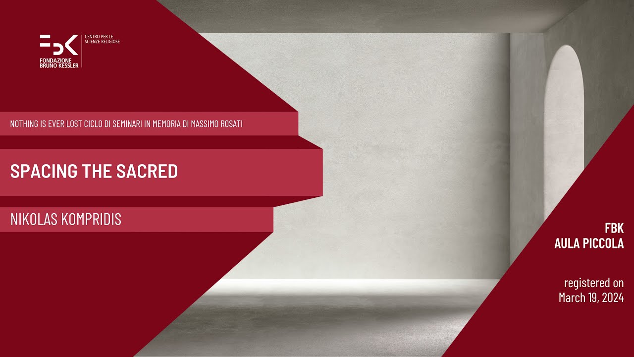 Spacing the Sacred. Nikolas Kompridis in Conversation with Valeria Fabretti and Paolo Costa