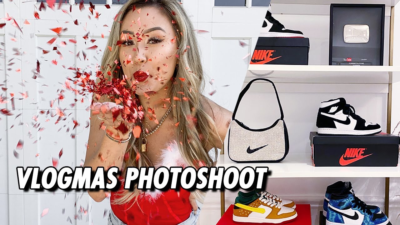 Vlogmas Photoshoot + Organizing My Shoe Collection