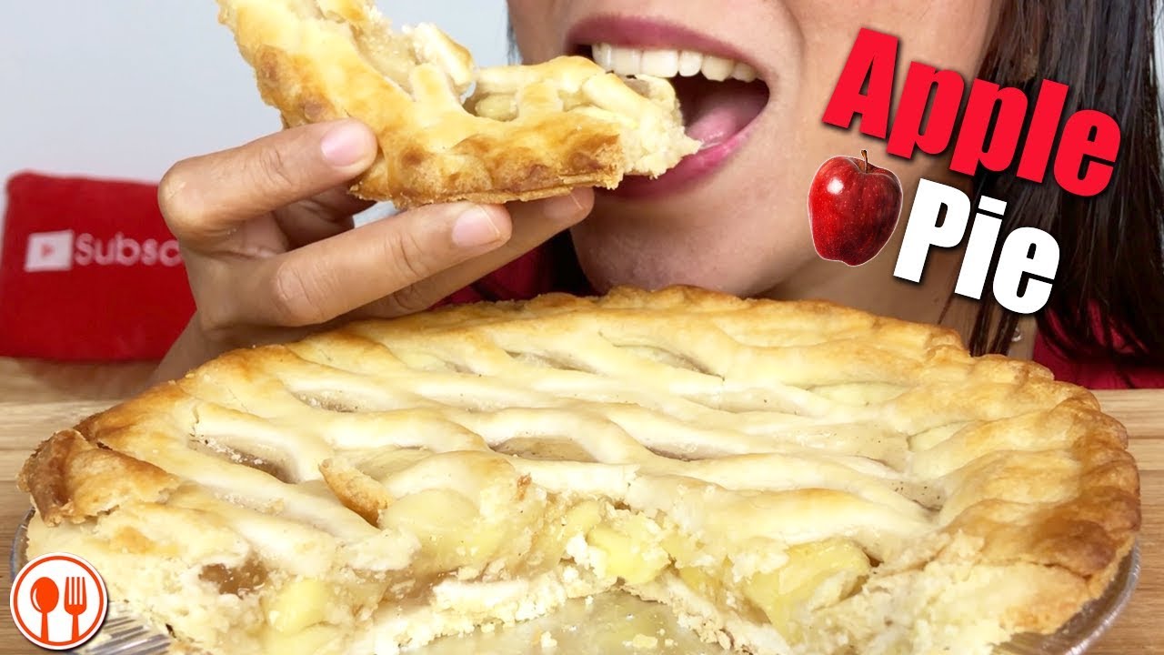 ASMR Delicious Apple Pie (Eating Sounds) | LaniEats ASMR