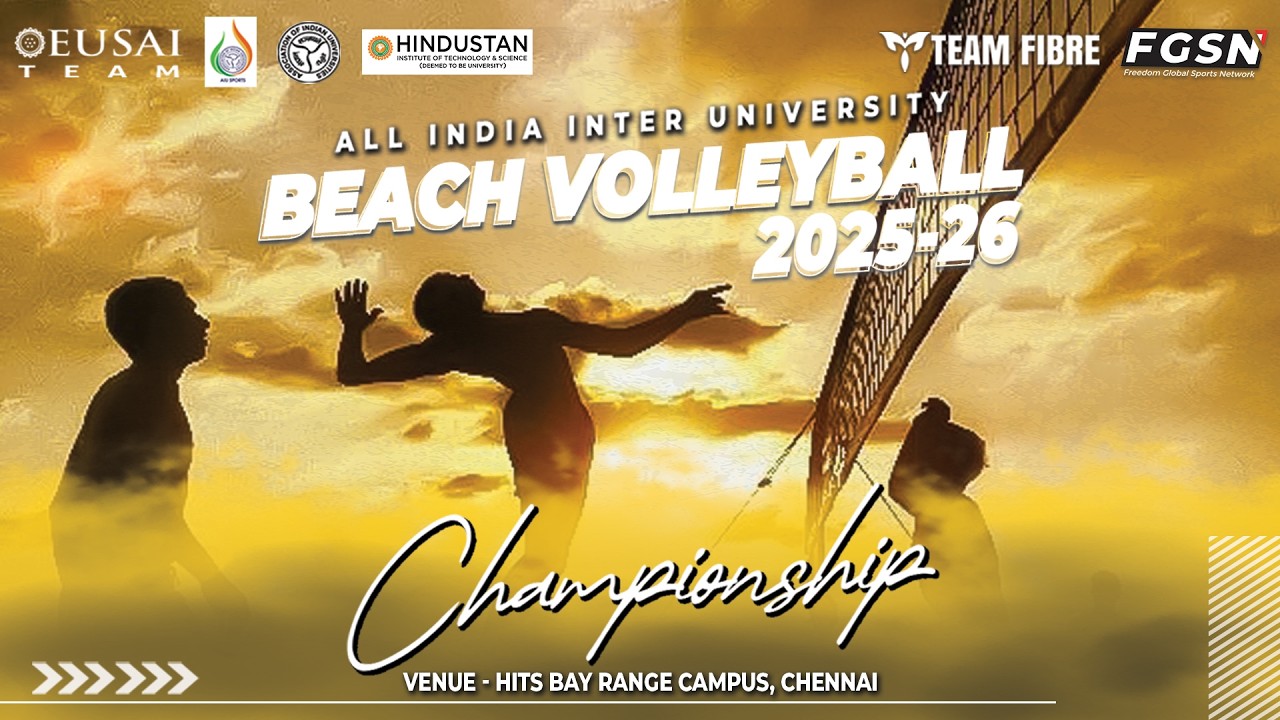 CHANDIGARH UNIV vs VNSG UNIVERSITY ||  ALL INDIA INTER UNIVERSITY BEACH VOLLEYBALL (M&W) 25-2026