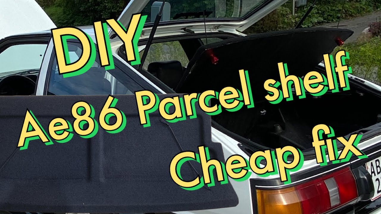 DIY Parcel shelf. Toyota Ae86 Corolla. How to build from scratch with just basic tools. Timelaps