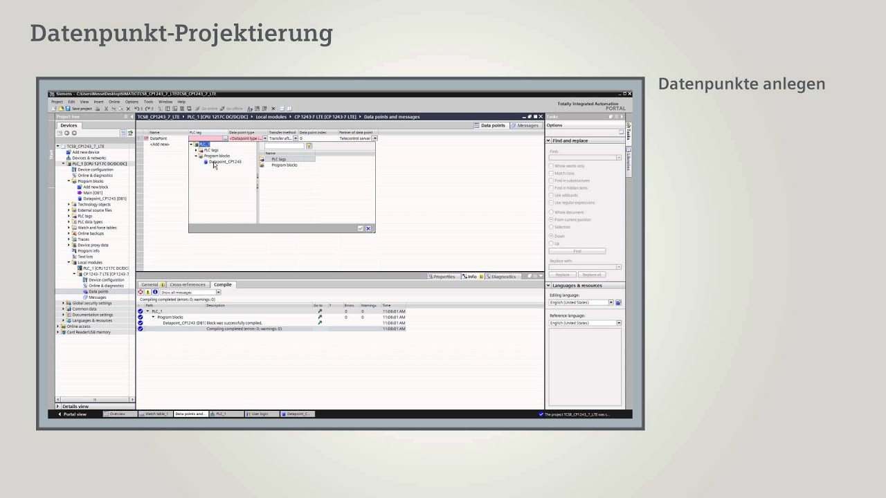 TeleControl Server Basic: Projektierung der RTU im TIA Portal