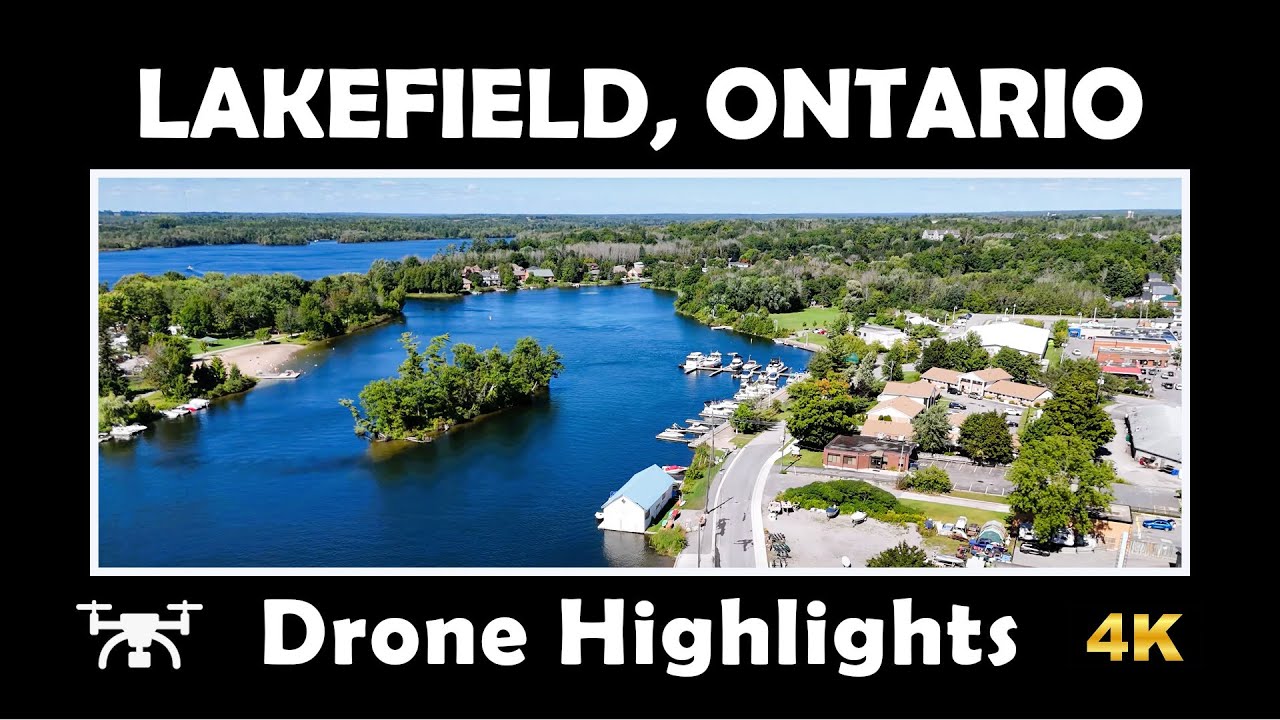 🚁 Beautiful 4K Drone Views of Lakefield, Ontario 🌿 | DJI Mini 4 Pro Highlights