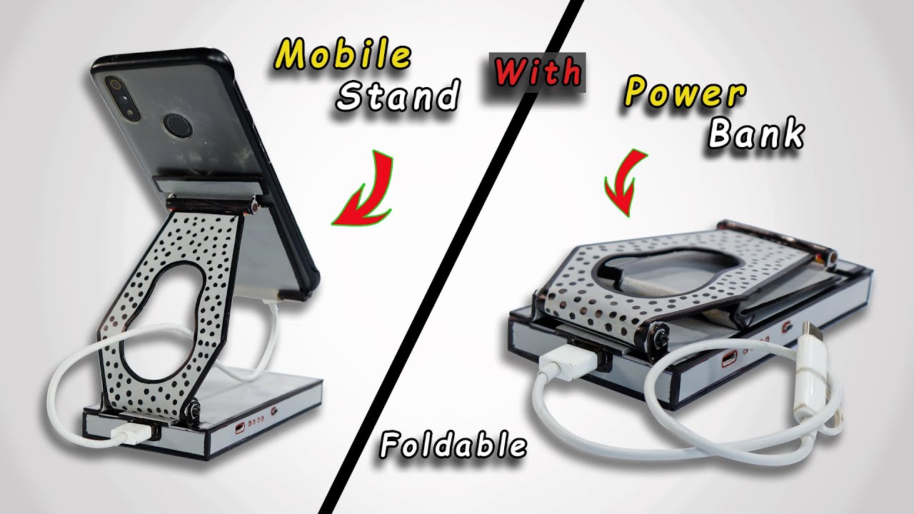 Mobile stand | How to make Mobile Holder at home | Mobile Stand with Power Bank