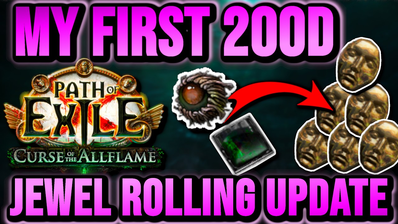 How I Made My First 200D - Jewel Crafting Update for PoE 3.29