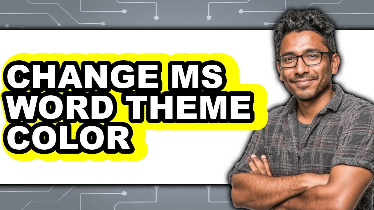 How to Change Ms Word Theme Color - Step by Step