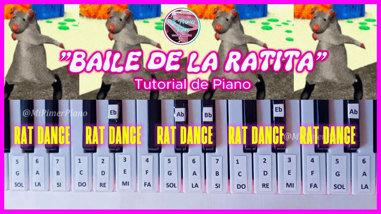 🎹🐭 VIRAL MEME RAT DANCE SONG | BAILE DE LA RATA - TUTORIAL DE PIANO #piano #sheetmusic #pianocover