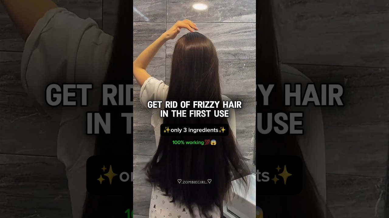 Get rid of frizzy hair instantly!!!💗✨p-2 #shorts