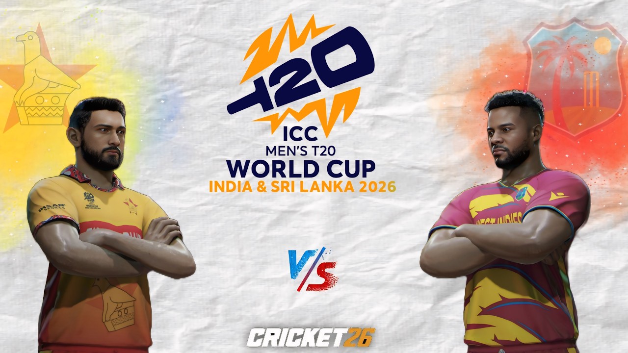 🔴 Zimbabwe vs West Indies Super 8 ICC Men's T20 World Cup 2026 T20 Match | Cricket26 Live - SR Gamer