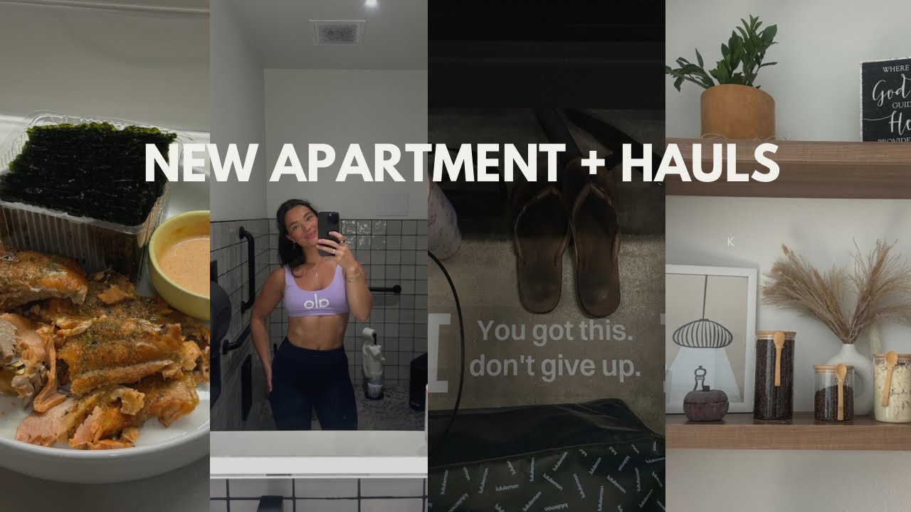 DAY IN THE LIFE   new apartment, hauls, workouts, meals, unboxing, church