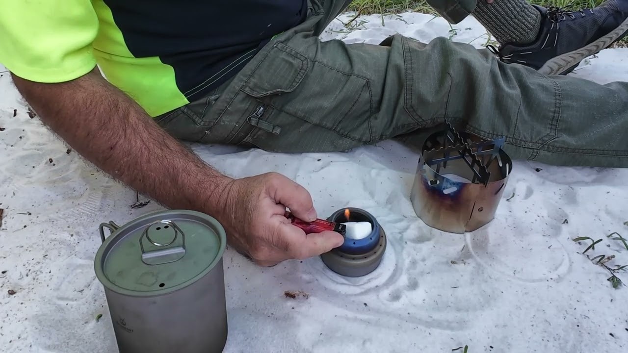 SilverAnt Multifuel Stove & Cup Kit Solid Fuel Esbit Test