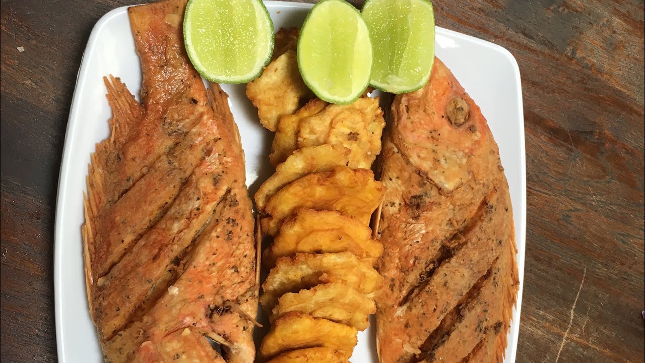 Pescado frito al estilo boca chica para chuparse los dedos