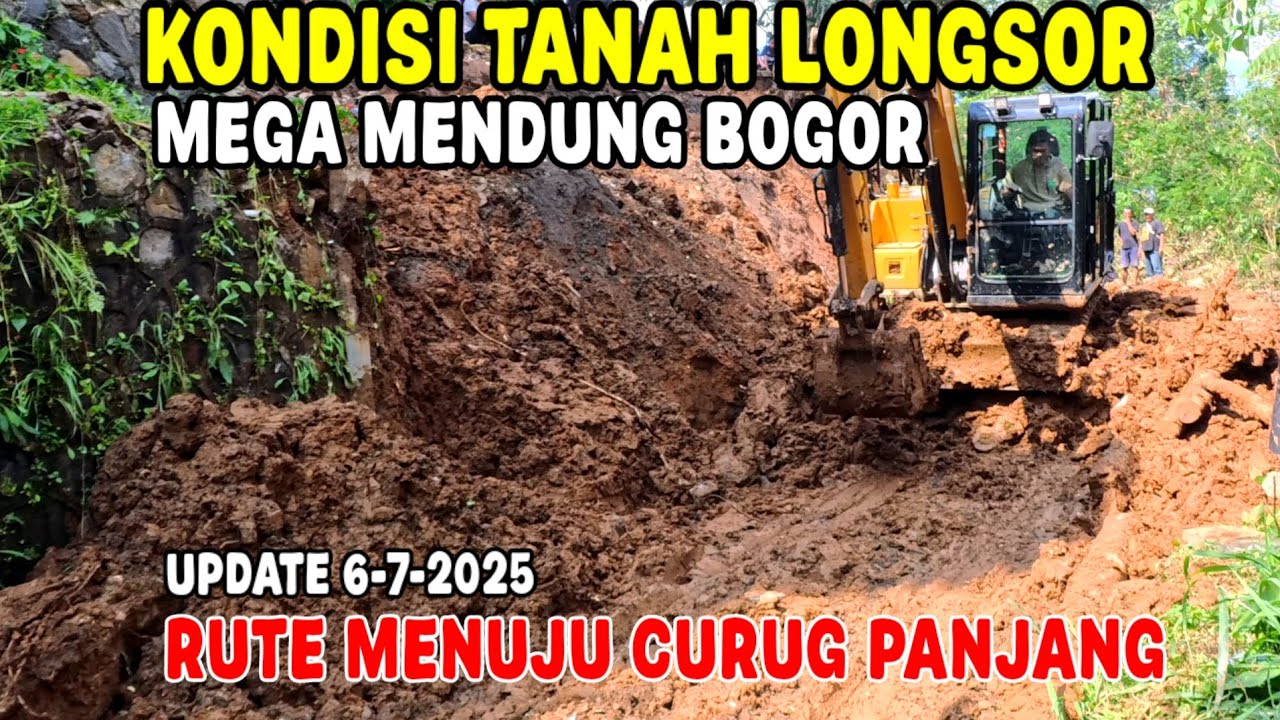 KONDISI RUTE CURUG PANJANG MEGA MENDUNG PASCA DITERJANG TANAH LONGSOR  || JALUR WISATA LUMPUH