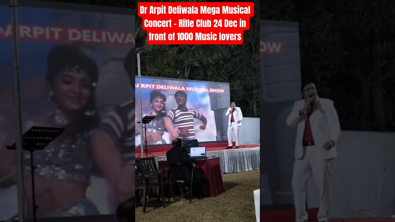 Hum kale hai to kya hua by Dr Arpit Deliwala at Rifle Club in front of huge crowd #mohdrafi #mehmood