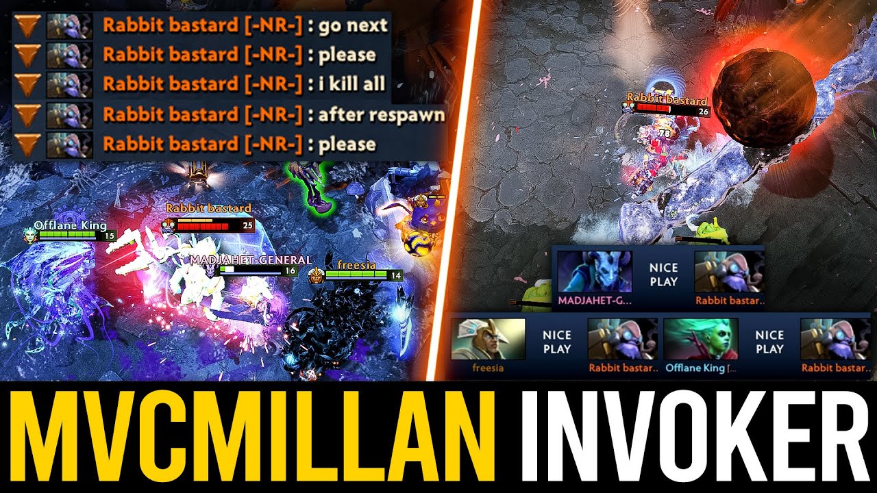 MVCMILLAN INVOKER MADE THIS TINKER PAY FOR HIS WORDS | Dota 2 Invoker