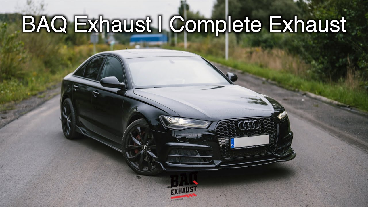 Audi A6 C7 3.0 TFSI FL | Kompletny układ wydechowy z katalizatorami Euro 5 | BAQ Exhaust sound