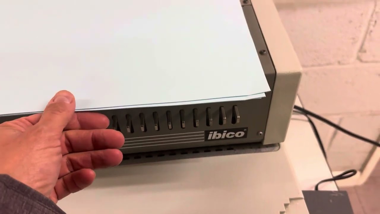 Used EPK-21 GBC Ibico Electric High-Speed Comb Binding Punch & Closer Machine