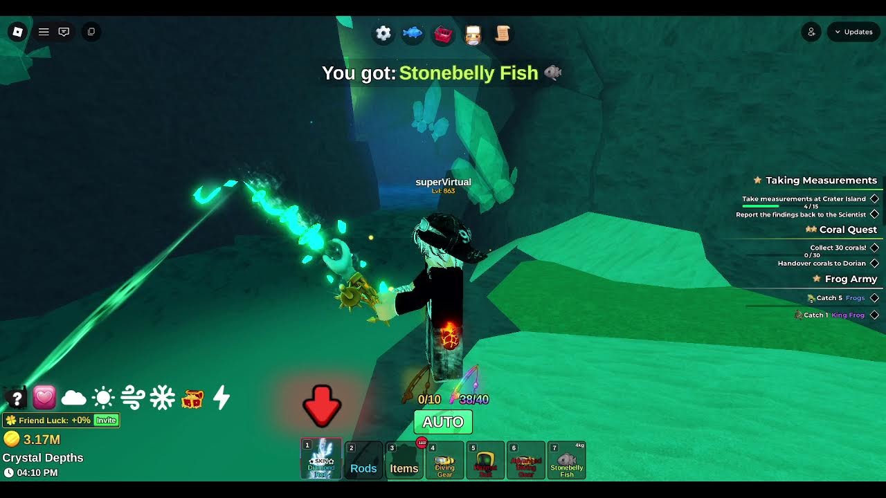 Live roblox fish it tinggalin afk ya
