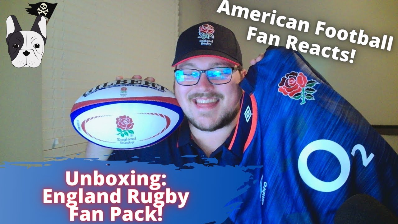 American Receives ENGLAND RUGBY FAN PACK! First Ever Unboxing!