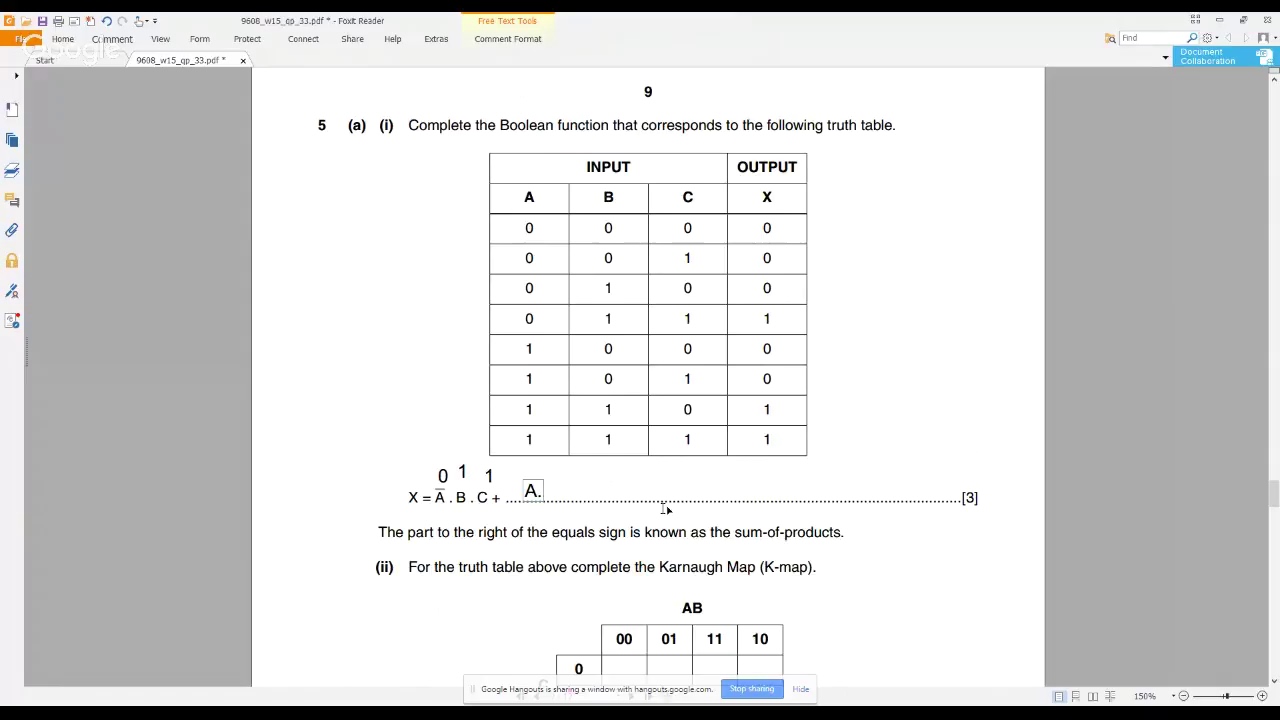 CIE A2 Computer Science 9608 | W15 P33 | Solved Past Paper