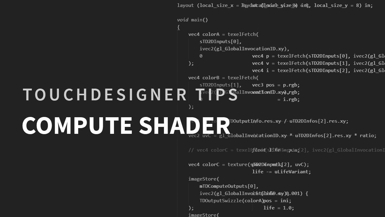 TouchDesigner Tips _03 Compute Shader