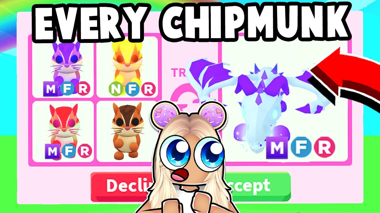 TRADING *EVERY* CHIPMUNK in ADOPT ME!