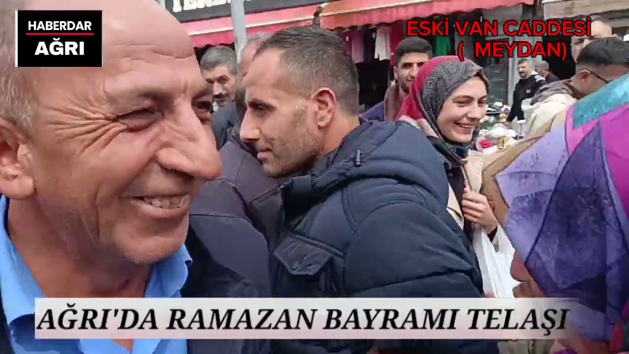 AĞRI'DA BAYRAM ALIŞ VERİŞİ TELAŞI..