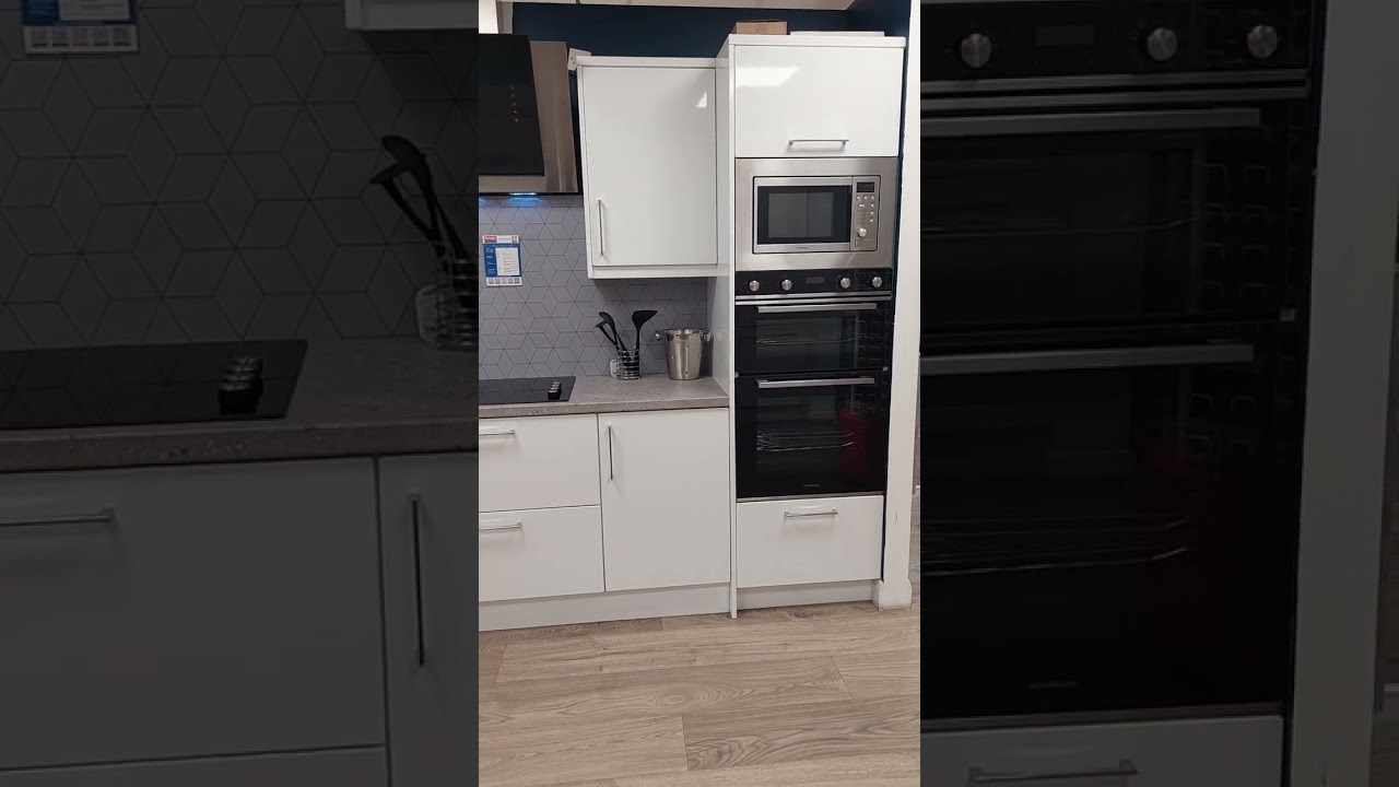 Noyeks - White Gloss PVC Kitchen Doors - Finglas Showroom #shorts