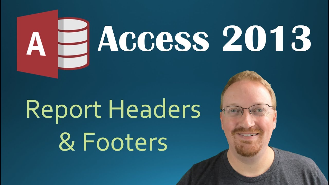 24. Верхний и нижний колонтитулы отчета (программирование в Microsoft Access 2013) 🎓