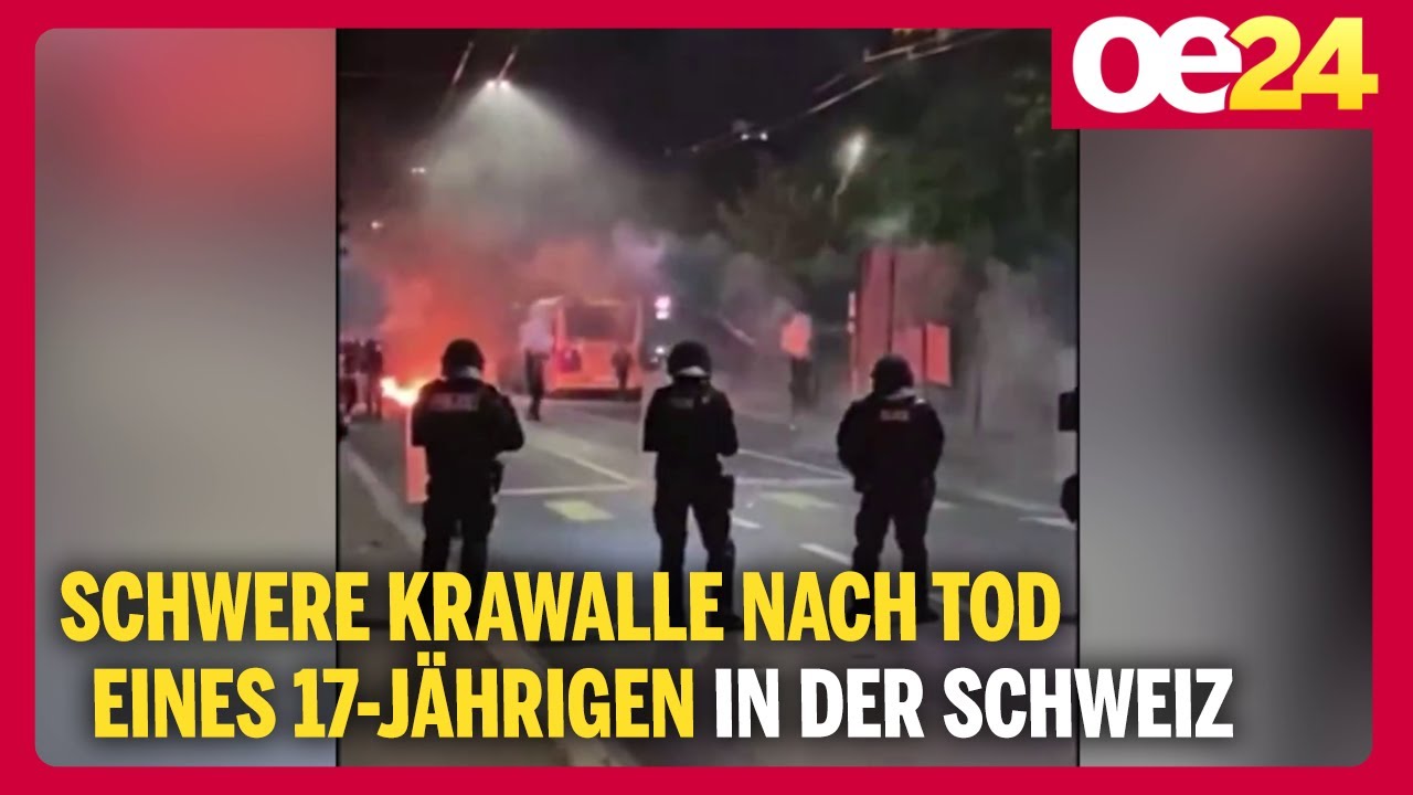 Schwere Krawalle nach Tod eines 17-J&auml;hrigen in der Schweiz